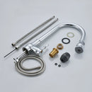 GobekUsa Gold Brass Kitchen Faucet Rotatable Mixer Tap Single Handle Hot&Cold Water