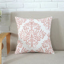 GobekUsa Grey Pink Geometric Embroidered Cushion Cover, 45x45cm
