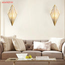 GobekUsa LED Fan-Shaped Indoor Wall Lamp for Corridor Aisle Staircase Bedroom Lighting