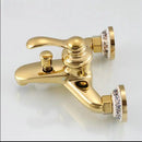 GobekUsa Golden Rain Shower Faucet Set for Bath and Bathtub