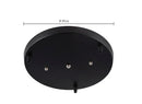 GobekUsa Ceiling Chandelier Plate 3-Hole Black/White Iron Lamp Base Pendant Lighting Kit