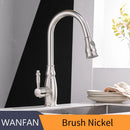 GobekUsa Gold Kitchen Sink Mixer Faucet with Pull Out Spray Head Rotation - WF-4118