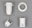 GobekUsa E27 Lamp Bulb Holder Fitting, Black/White, 110v-220v Lighting Accessory