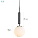 GobekUsa Glass Ball LED Pendant Light: Nordic Modern, Single Head, Creative Design