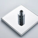 GobekUsa Bright Chrome LED Rainfall Shower Head: Color Changing Brass Rectangular Shower Faucet