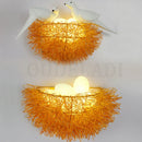 GobekUsa Bird's Nest LED Wall Lamp with 3D Birds Art - Decorative Novelty Wall Light