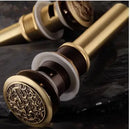 GobekUsa Brass Bathroom Sink Push-down Pop Up Drain - High Quality Lavatory Faucet Accessories