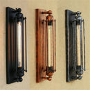 GobekUsa Black Rustic Edison Bulb Wall Light with Metal Lampshade for Stair Kitchen