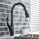 GobekUsa Kitchen Faucet: Chrome/Black Pull Out Mixer with 2 Function Spout