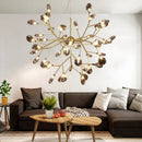 GobekUsa LED Branch Chandelier: Heracleum Lustre Salon Lighting for Kitchen, Bar, and Restaurant