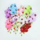 GobekUsa Artificial Butterfly Orchid Bouquet Silk Flowers for Home Wedding Decoration Bouquet
