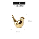 GobekUsa Gold Ceramic Bird Figurines Home Decor - Fashionable Wedding Ornaments