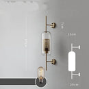 GobekUsa Glass Industrial Wall Lights for Living Room Bedroom Dining Room