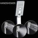 GobekUsa LED Light Shower Panel Faucet with Waterfall Rain Shower Head and Massage Jets