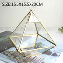 GobekUsa Geometric Glass Vase for Succulents and Flowers