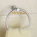 GobekUsa Aluminium Round Towel Holder Rings Wall Mounted Bathroom Accessories