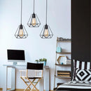 GobekUsa Black Iron Pendant Lights for Kitchen Living Room Bedroom Restaurant