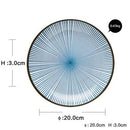 GobekUsa Ceramic Dinner Plate Set - Round Solid Pattern, Made of Ceramic
