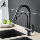 GobekUsa Crane Kitchen Faucet Three Ways Sink Mixer WF-0195