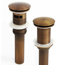 GobekUsa Antique Brass Vessel Sink Drain Strainer, Pop Up Stopper for Lavatory Basin