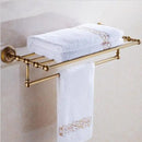 GobekUsa Copper Bathroom Accessories Set: Towel Rack, Bar, Cup Holder, Paper Holder, Cloth Hook