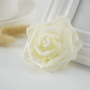 GobekUsa Foam Roses Flower Wall Home Wedding Decoration Bridal Brooch Handmade Artificial Flowers