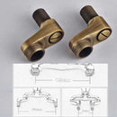 GobekUsa Antique Brass Shower Set with 3-Way Diverter and Handshower