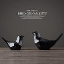 GobekUsa Couple Birds Resin Figurines for Home Decor and Tabletop Ornaments