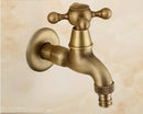 GobekUsa Dragon Carved Antique Brass Garden Bibcocks Single Cold Tap for Outdoor ★