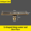 GobekUsa Euro Antique Brass Art Carved Floor Drain Cover Shower Waste Drainer