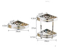 GobekUsa Gold Stainless Steel Bathroom Corner Shelf - Shower, Shampoo Holder Basket