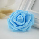 GobekUsa Foam Roses Flower Wall Home Wedding Decoration Bridal Brooch Handmade Artificial Flowers