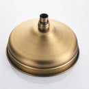 GobekUsa 8" Antique Brass Rainfall Shower Faucet Head for Refreshing Showers