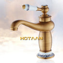 GobekUsa Antique Bronze Single Handle Basin Faucet