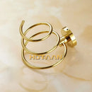GobekUsa Brass Hair Dryer Holder Stand Shelf Rack in Gold Color Solid & Anti-rust (YT-8204)