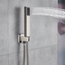 GobekUsa Brushed Nickel Handshower Set with Stainless Steel Hose & Wall Bracket