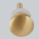 GobekUsa Brushed Gold Basin Sink Pop Up Drain with Overflow, Round Brass Waste Water Drainer