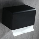 GobekUsa Aluminum Black Bathroom Tissue Holder Wall-Mounted Toilet Paper Rack Stand