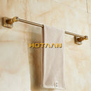 GobekUsa Antique Brass Single Towel Bar, Wall Mounted Bathroom Accessories