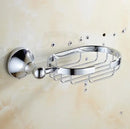GobekUsa Brass & Crystal Bathroom Set: Towel Rack, Bar, Paper Holder, Soap Dish