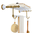 GobekUsa Bathroom Accessories Set: Gold Finish Paper Holder, Towel Bar, Soap Holder, Towel Rack & More