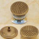 GobekUsa Antique Brass Shower Faucet Set with Rainfall Mixer Valve and Hand Shower