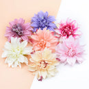 GobekUsa 10pcs Silk Gerbera Decorative Flowers for Home Wedding DIY - Fake Stamen Brooch
