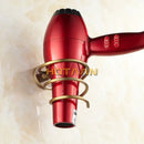 GobekUsa Brass Hair Dryer Holder Stand Rack Shelf - Solid & Anti-Rust