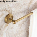 GobekUsa Copper Bathroom Accessories Set: Towel Rack, Bar, Cup Holder, Paper Holder, Cloth Hook