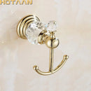 GobekUsa Gold Crystal Robe Hook Towel Rack for Elegant Bathroom Decor