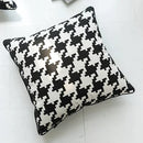 GobekUsa Hounds Tooth Cushion Cover, Durable Canvas Pillowcase for Sofa Bed, 45x45cm/35x55cm