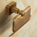 GobekUsa Antiqued Brass Toilet Paper Holder - Classic Bathroom Accessory