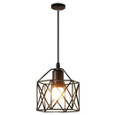 Vintage Black Metal Edison Pendant Light
