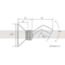 GobekUsa Brass Handheld Shower Holder Bracket, Chrome Finish, Wall Mounted, Adjustable Angle